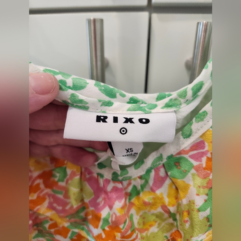 Rixo Green Animal Print Dress Brand New With Tags - Picture 6 of 10